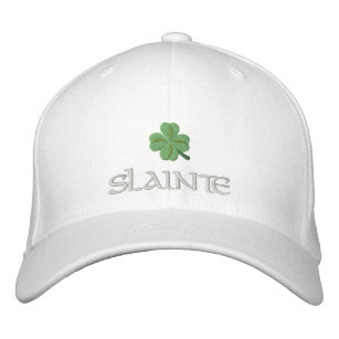 Irish shamrock slainte St Patrick's Embroidered Hat