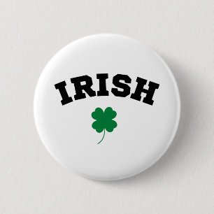 Irish  Shamrock St Patrick's 6 Cm Round Badge