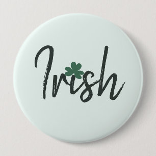 Irish Shamrock St Patricks Day      10 Cm Round Badge