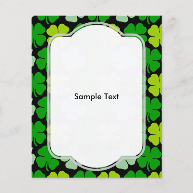 Irish Shamrock St. Patrick's Day Flyer (Front)