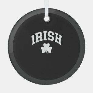 Irish Shamrock St Patricks Day Ireland Pride Irish Glass Tree Decoration