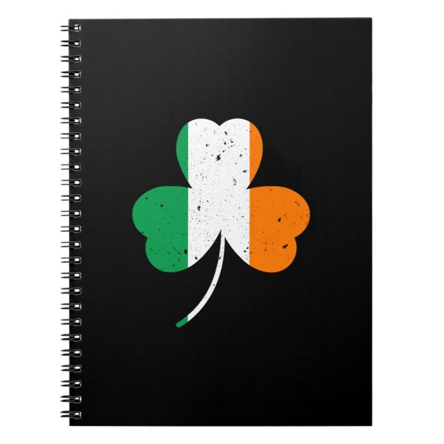 Irish Shamrock St Patrick's Day Notebook (Front)