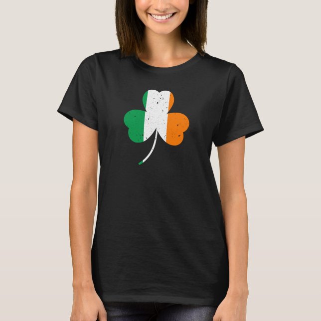 Irish Shamrock St Patrick's Day T-Shirt (Front)