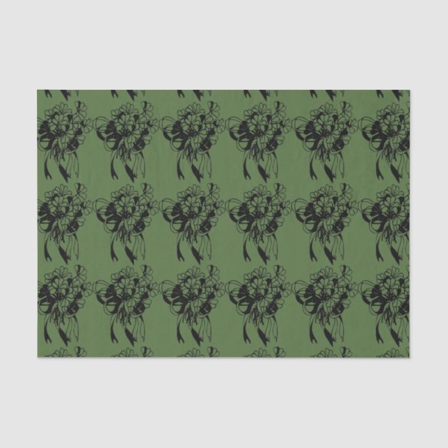 Irish Shamrock St. Patrick's Day Tissue Paper (Front)
