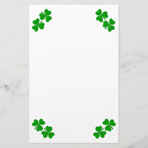 Irish Shamrock Stationery