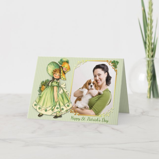 Irish Shamrock Stroll - Personalise Card (Front)