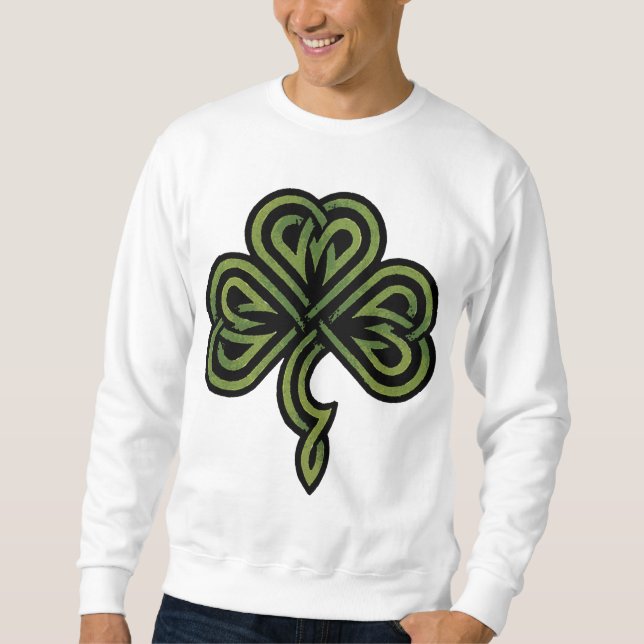 Irish Shamrock T-Shirt Sweatshirt (Front)