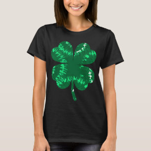 Irish Shamrock Tie Dye Green Happy St Patrick's Da T-Shirt