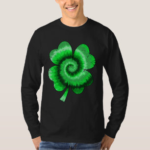 Irish Shamrock Tie Dye Happy St Patrick's Day Go L T-Shirt