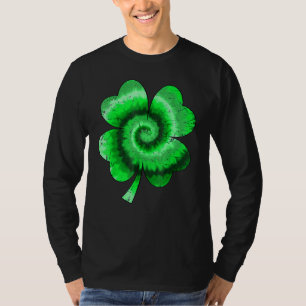 Irish Shamrock Tie Dye Happy St Patrick's Day Go L T-Shirt