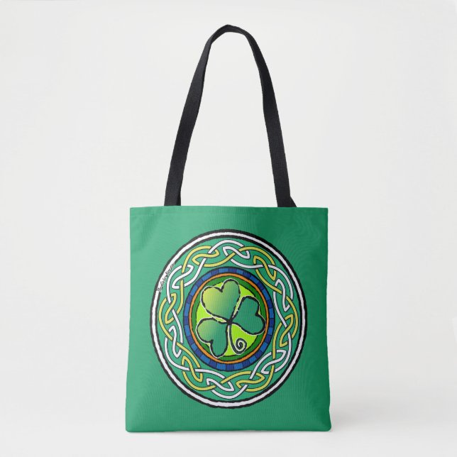 Irish shamrock tote bag (Front)