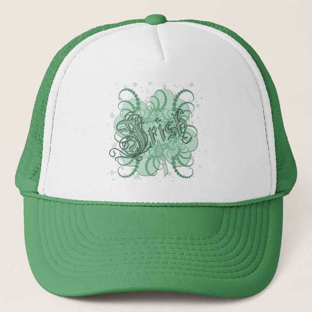 Irish Shamrock Trucker Hat (Front)