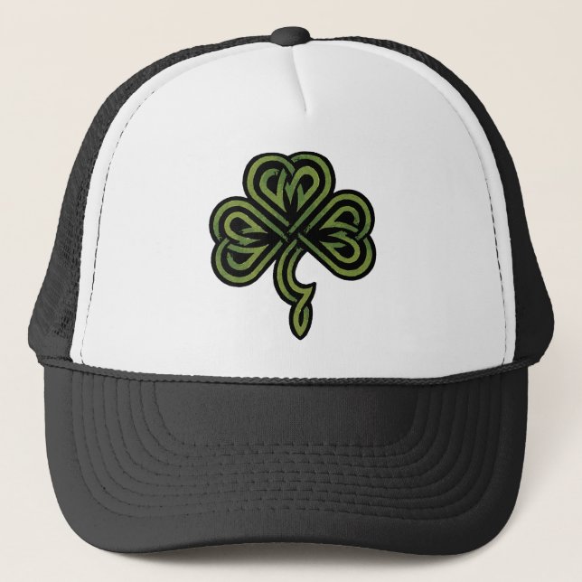 Irish Shamrock Trucker Hat (Front)