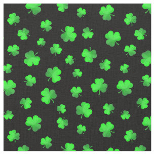 Irish Shamrocks Clover Saint Patricks Day Fabric