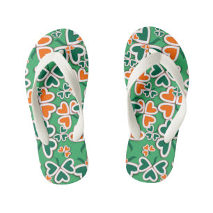 Irish Shamrocks Kid's Jandals