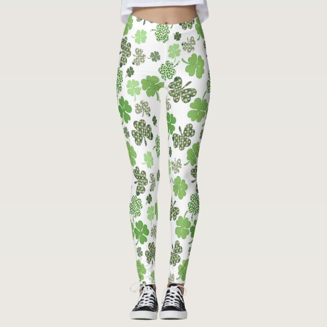 Irish Shamrocks Leggings (Front)