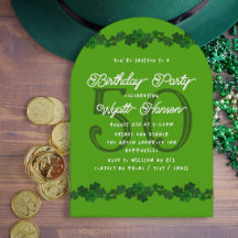 Irish Shamrocks March Surpirse Birthday Party