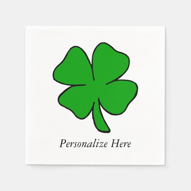 Irish Shamrocks Napkin (Front)