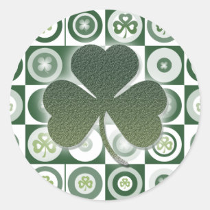 Irish shamrocks stickers