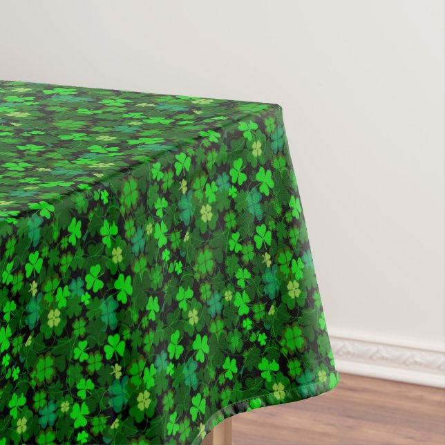 Irish Shamrocks Tablecloth (In Situ)