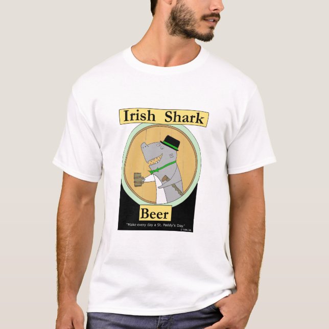 Irish Shark Beer T-Shirt (Front)