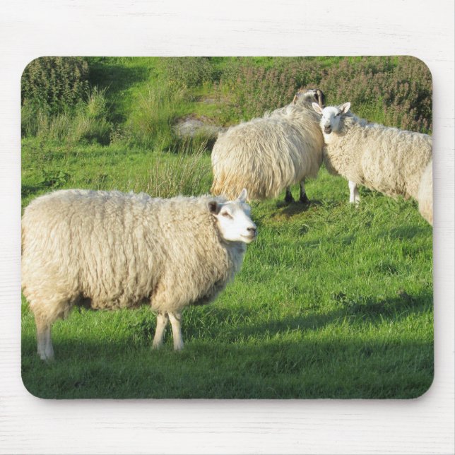 Irish Sheep Mouse Pad (Front)