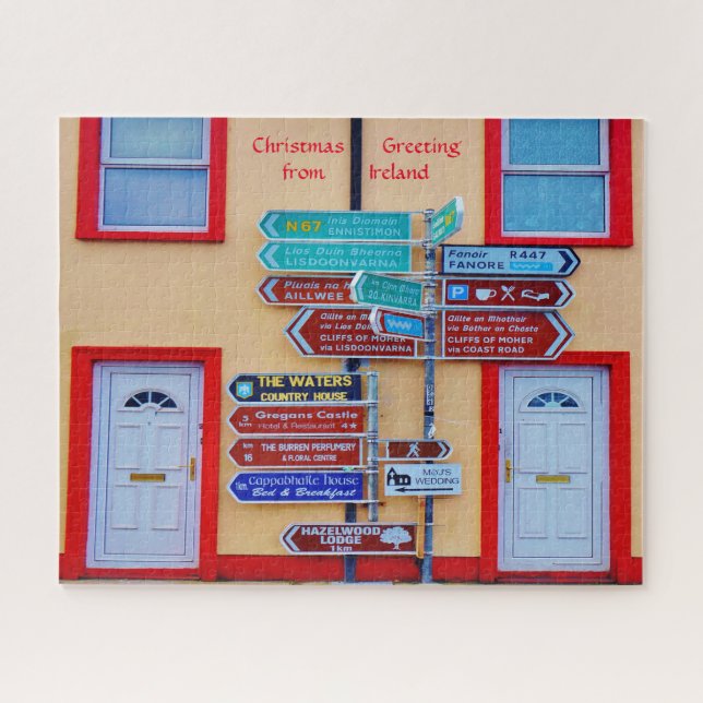 Irish Signpost Galway Ireland. Jigsaw Puzzle (Horizontal)