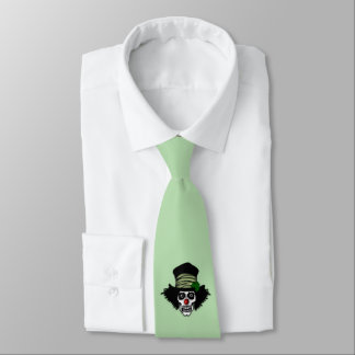 Irish Skeleton Clown Tie