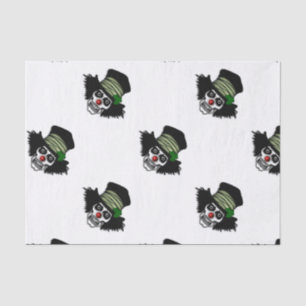 Irish Skeleton Clown Tissue Paper