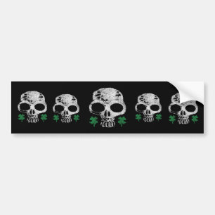 Irish Skull Bumper Sticker