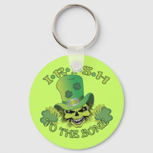 Irish Skull Key Ring