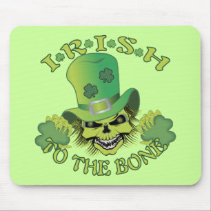 Irish Skull Mouse Pad