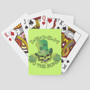 Irish Skull Playing Cards
