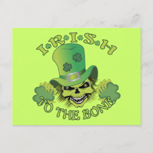 Irish Skull Postcard
