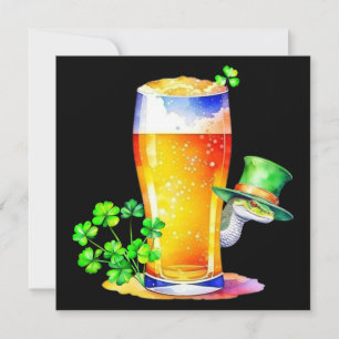 Irish Snakes & St. Patrick's Day Beer Invitation