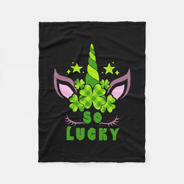 Irish So Lucky Fleece Blanket (Front)