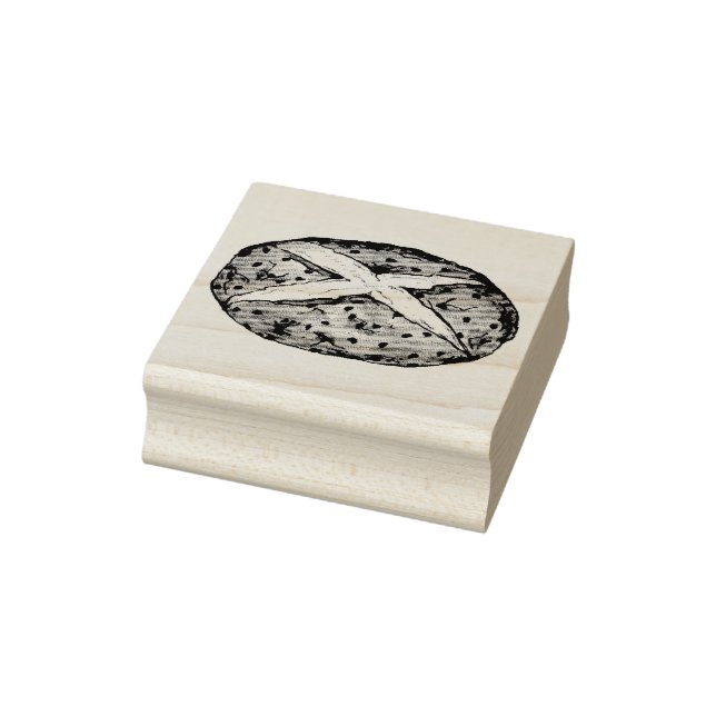Irish Soda Bread Ireland St. Patrick's Day Loaf Rubber Stamp (Stamp)