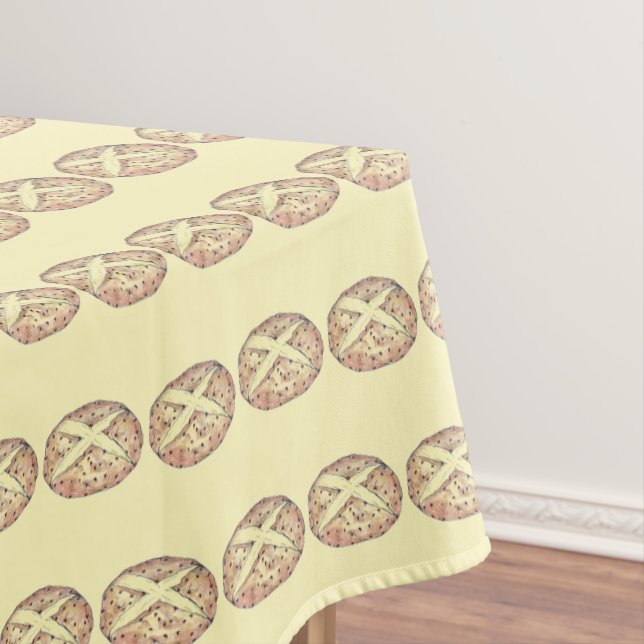 Irish Soda Bread Loaf St. Patrick's Day Kitchen Tablecloth (In Situ)