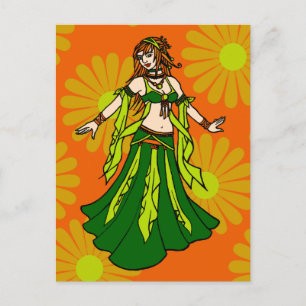 Irish Spring Belly Dancer Postcard