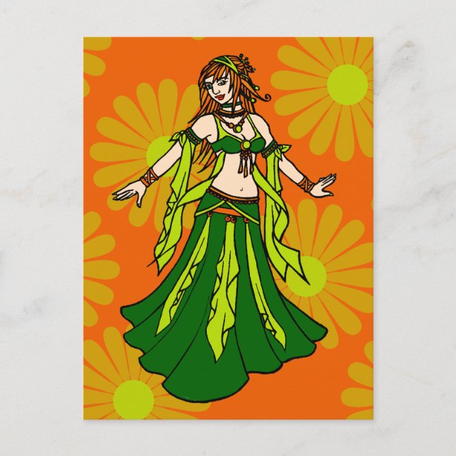 Irish Spring Belly Dancer Postcard (Front)