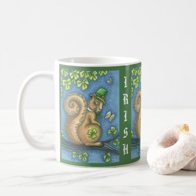 IRISH SQUIRREL ST. PATRICK'S DAY MUG Classic (With Donut)
