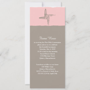 Irish St. Brigid's Cross First Communion Invitation