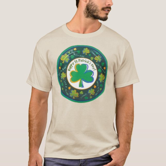 Irish St Patrick Circle T-Shirt (Front)