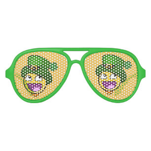 Irish St. Patrick's Day Awesome Face Meme Aviator Sunglasses