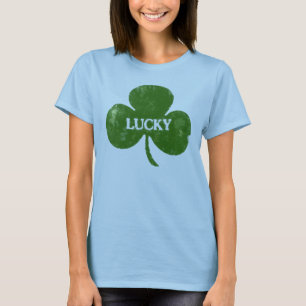 Irish St. Patrick's Day Grunge Clover T-Shirt