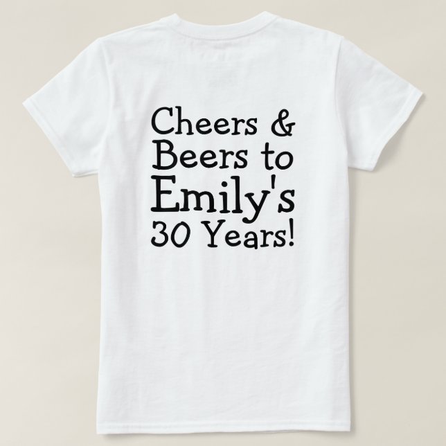 Irish St Patricks Day Jig, Photo Framed Head T-Shirt (Design Back)