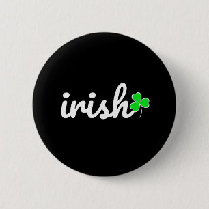 Irish St.. Patrick's Day Lucky Shamrock 6 Cm Round Badge