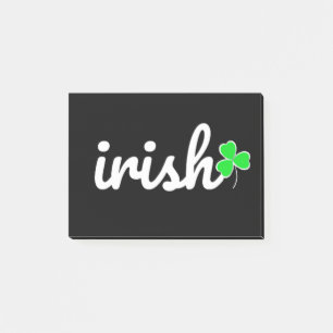 Irish St.. Patrick's Day Lucky Shamrock Post-it Notes