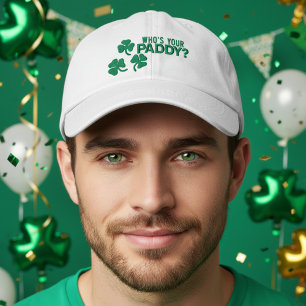 Irish St Patricks Day Whos Your Paddy Embroidered Hat