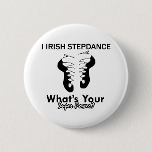 Irish Step dance designs 6 Cm Round Badge